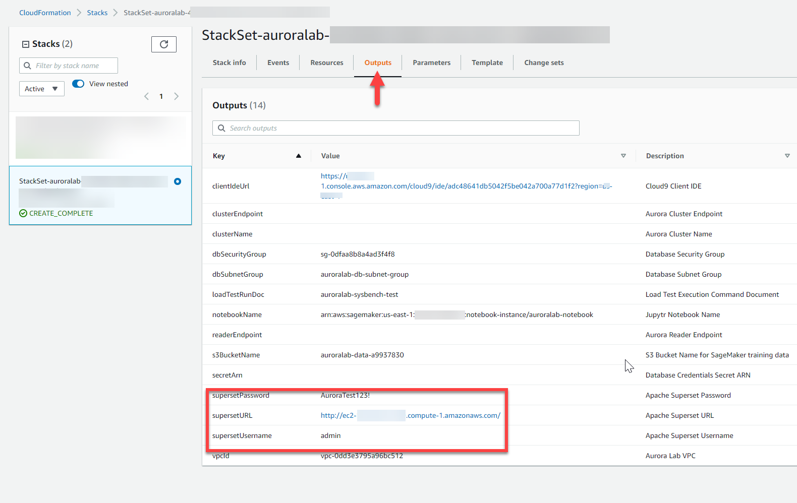 CFN Stack Outputs Secondary