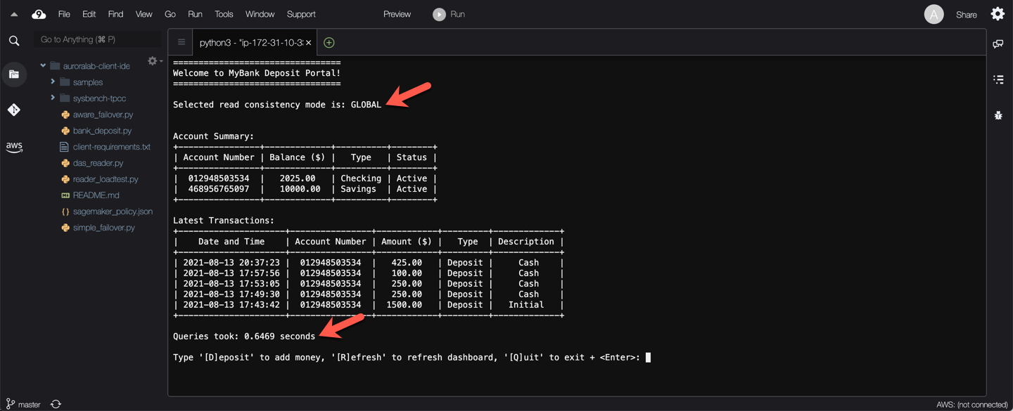 Global Consistency After Deposit