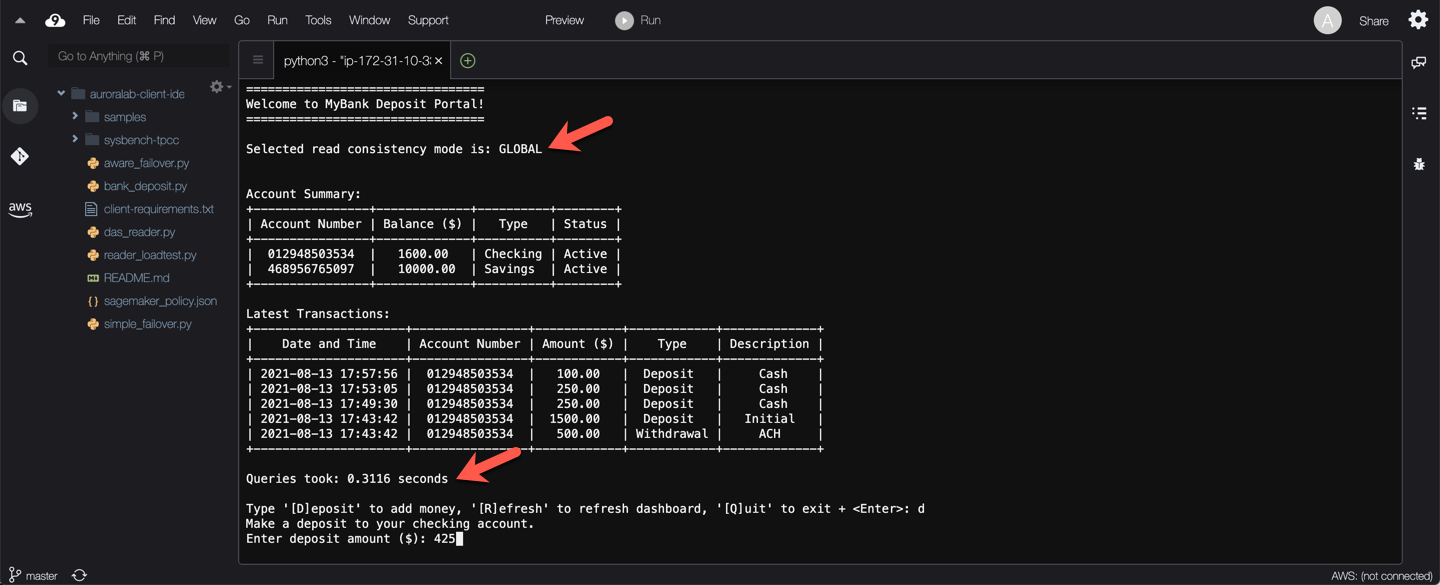 Global Consistency Make Deposit