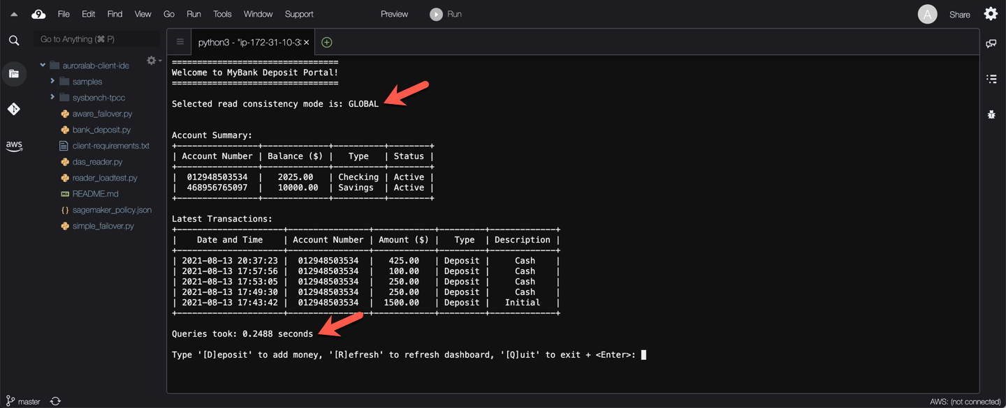 Global Consistency After Refresh