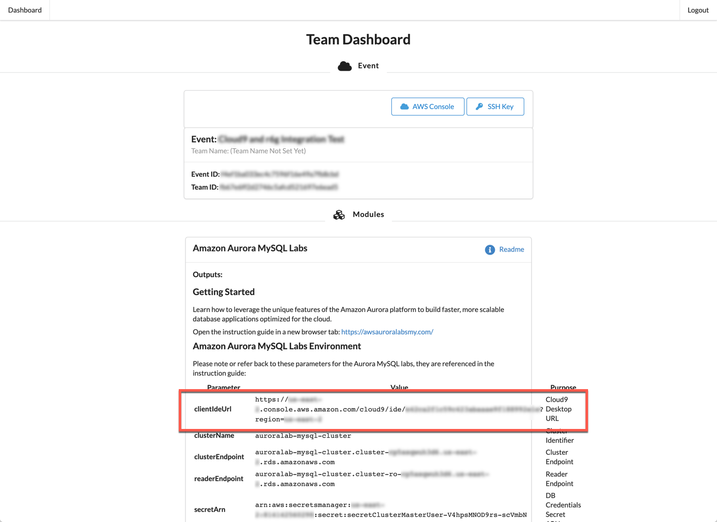 EE Dashboard Link