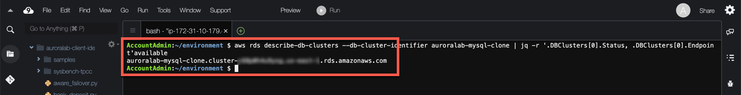 DB Cluster Status