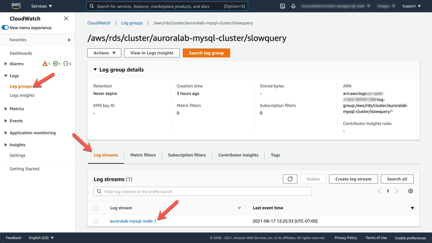 CloudWatch Log G roup