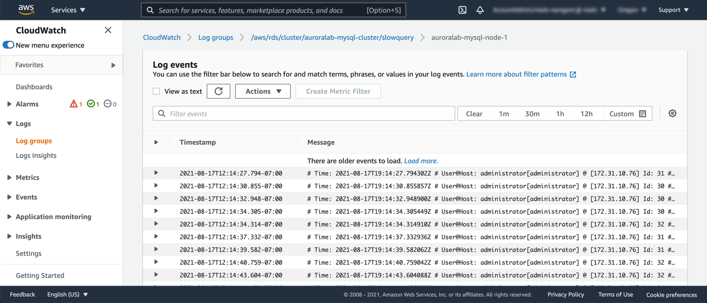 CloudWatch Stream Details