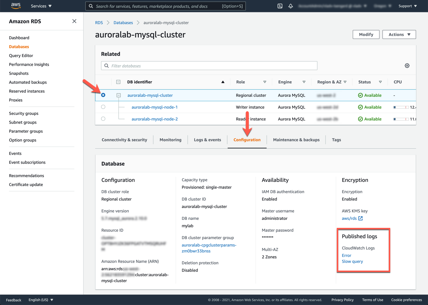 Publish Logs to CloudWatch Logs