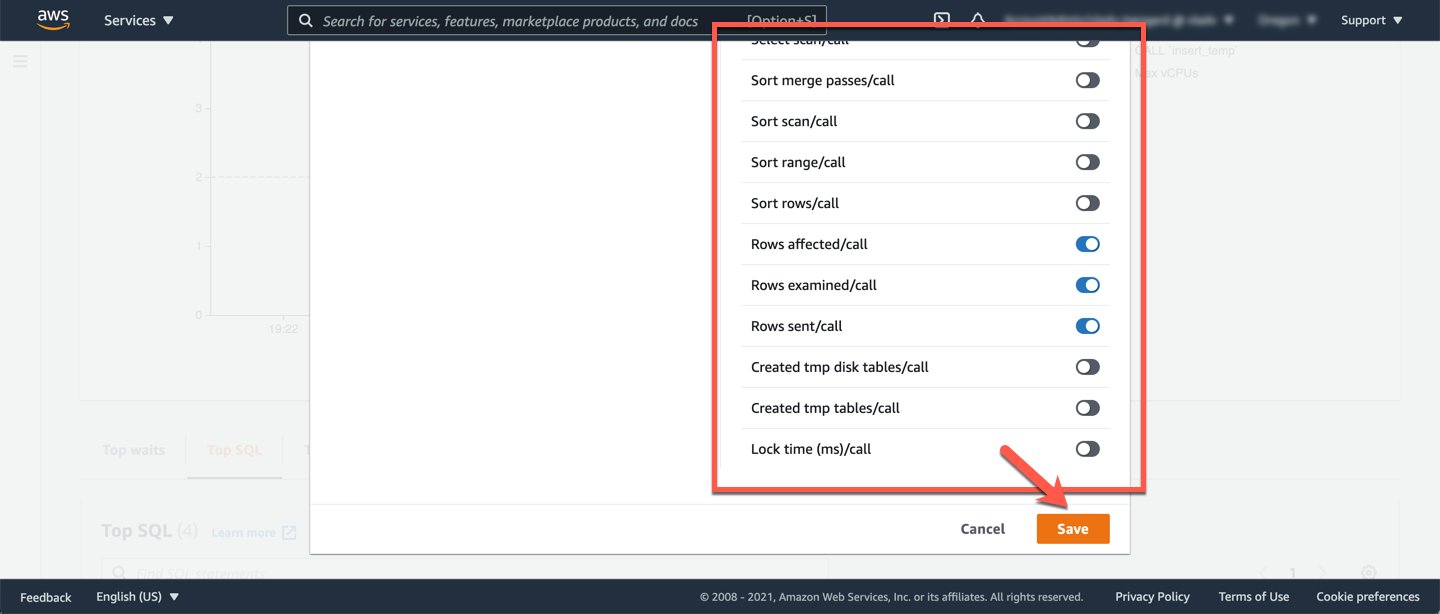 Customize Top SQLs