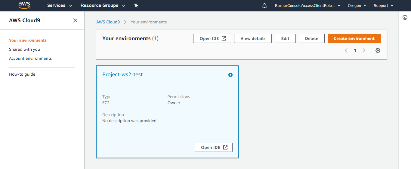 Cloud9 Env