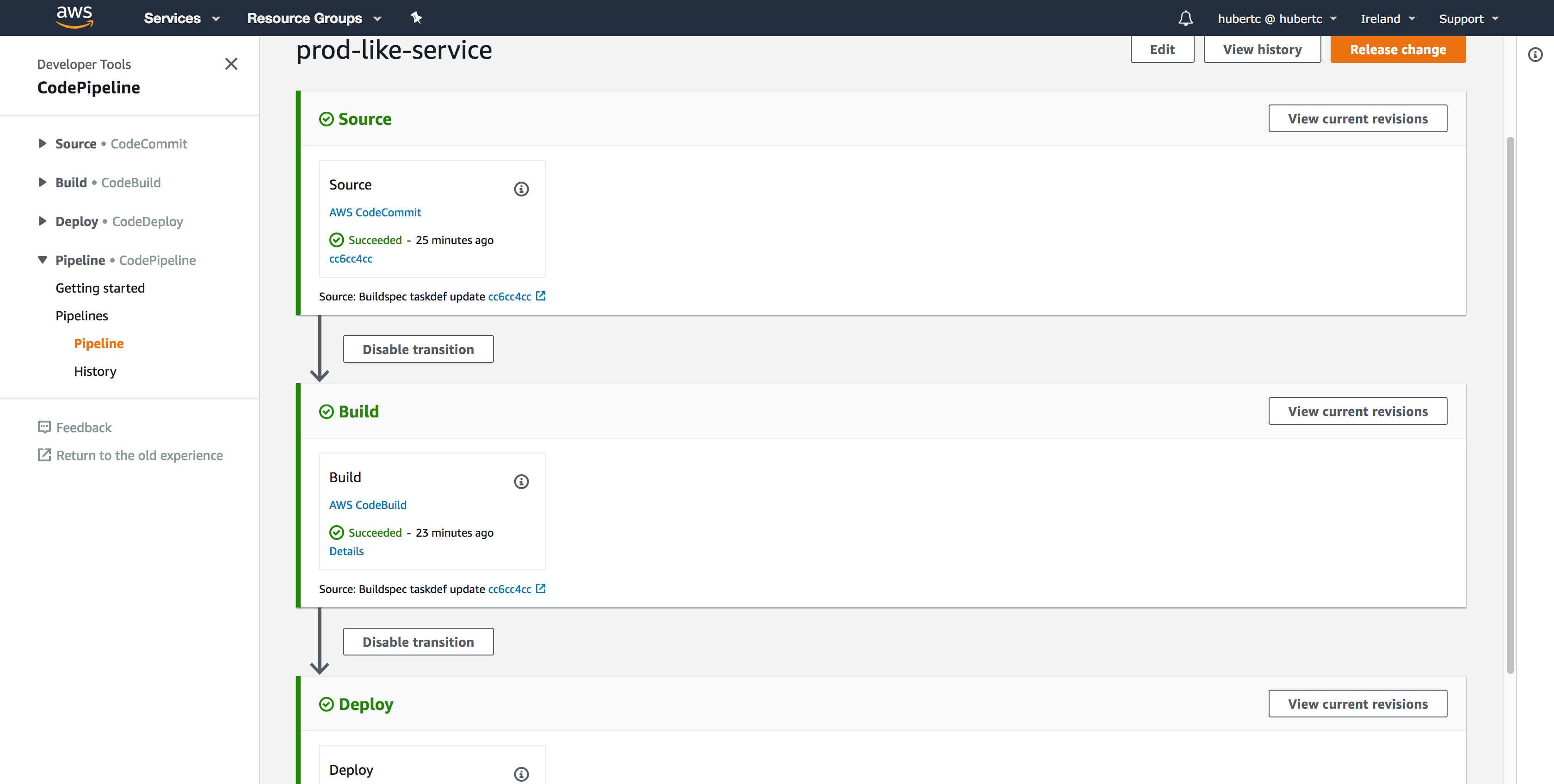 CodePipeline ECS
