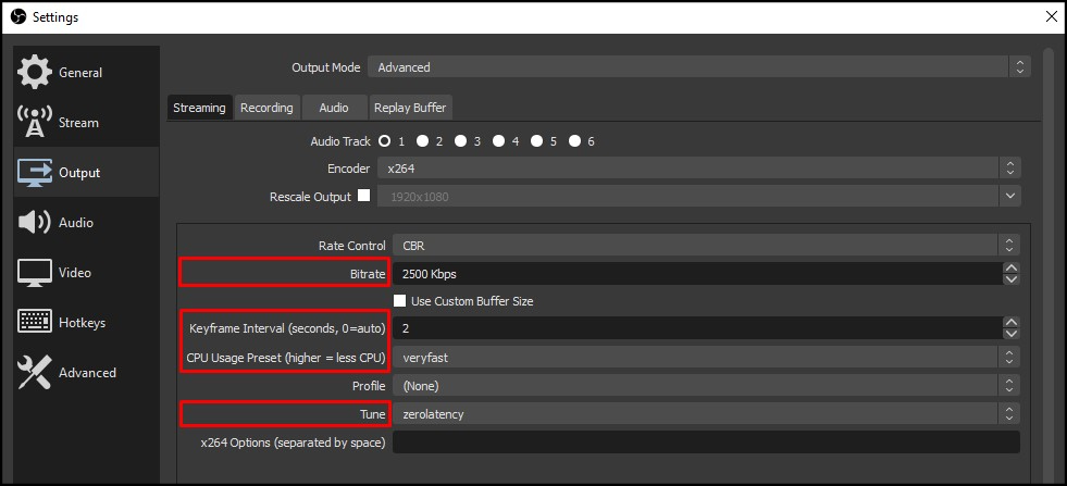 OBS Outputs