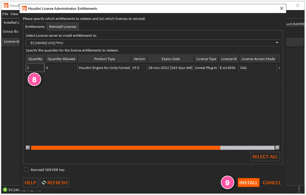 Houdini Administrator Entitlements