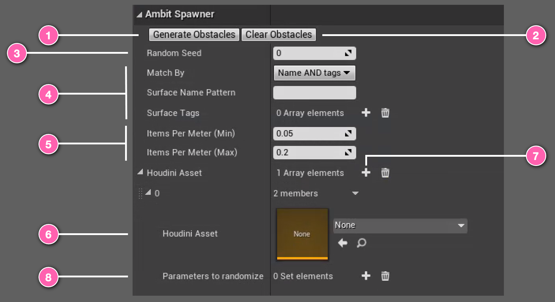 Spawn with Houdini UI