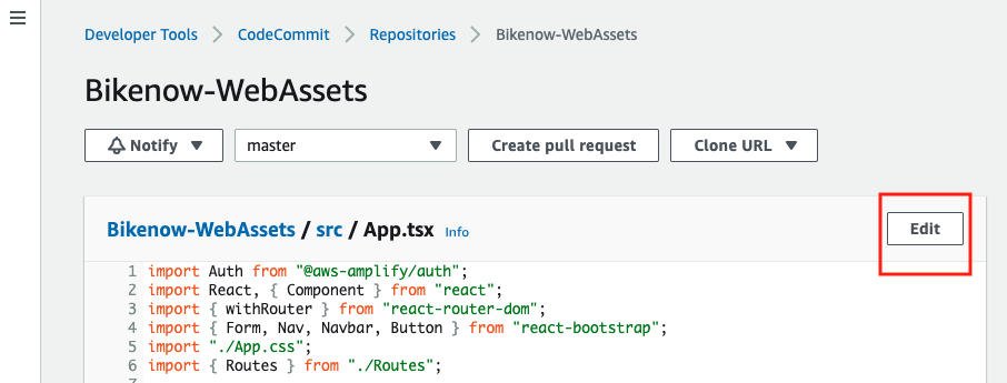 Update Web Application Code