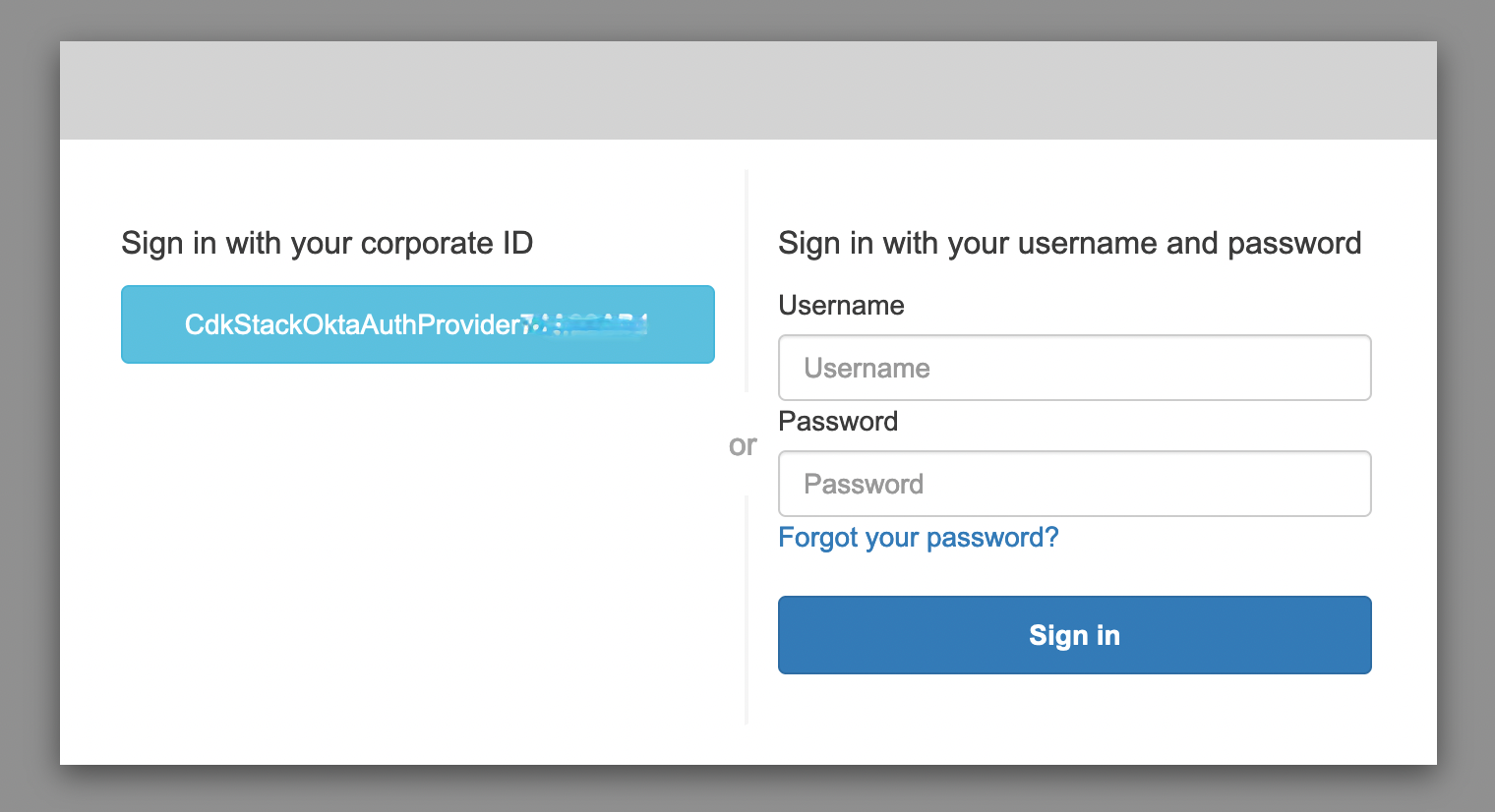 Authentication selection