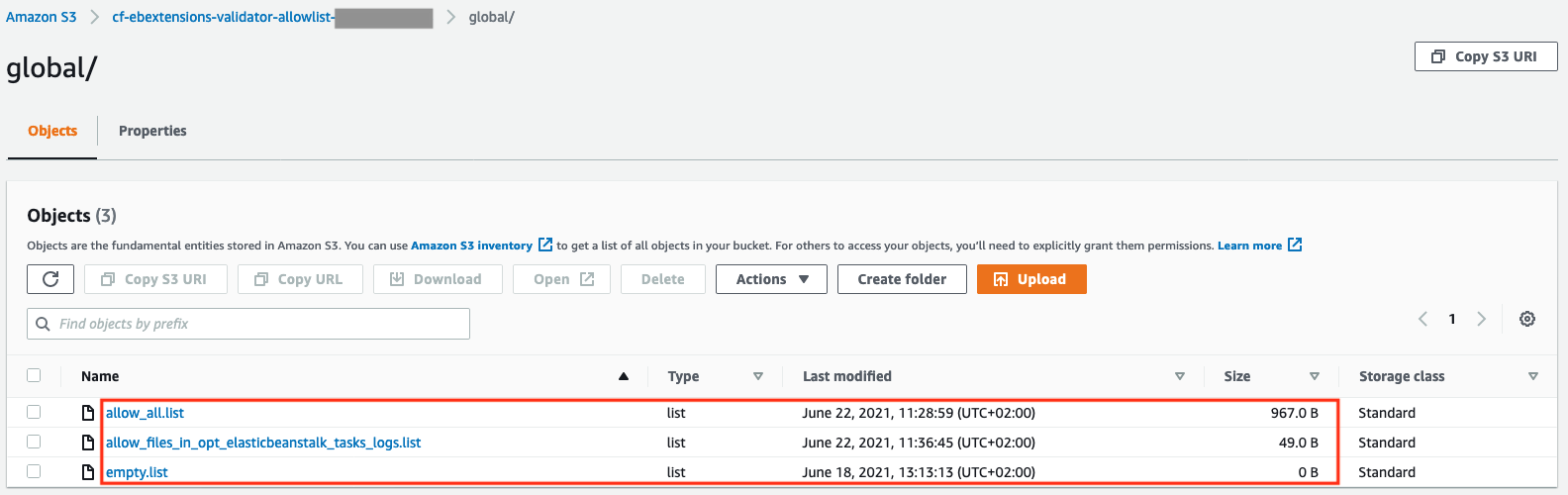 S3 Bucket without allow.list