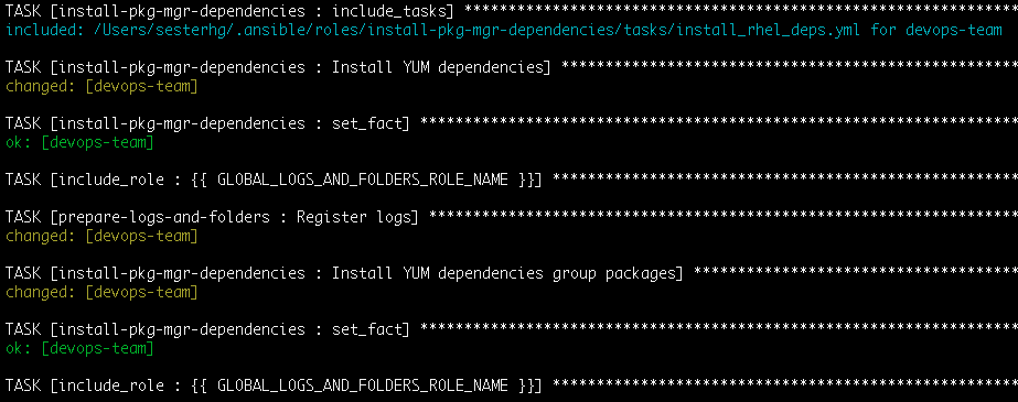 Example output
