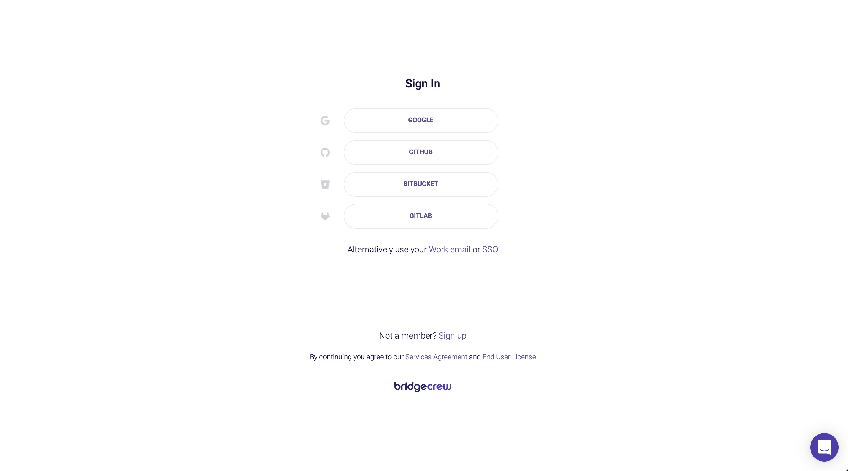 Signup to Bridgecrew