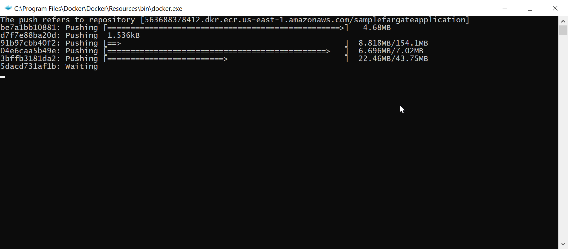 Docker push