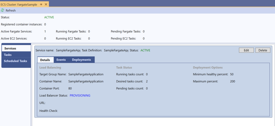 Cluster View - provisioning