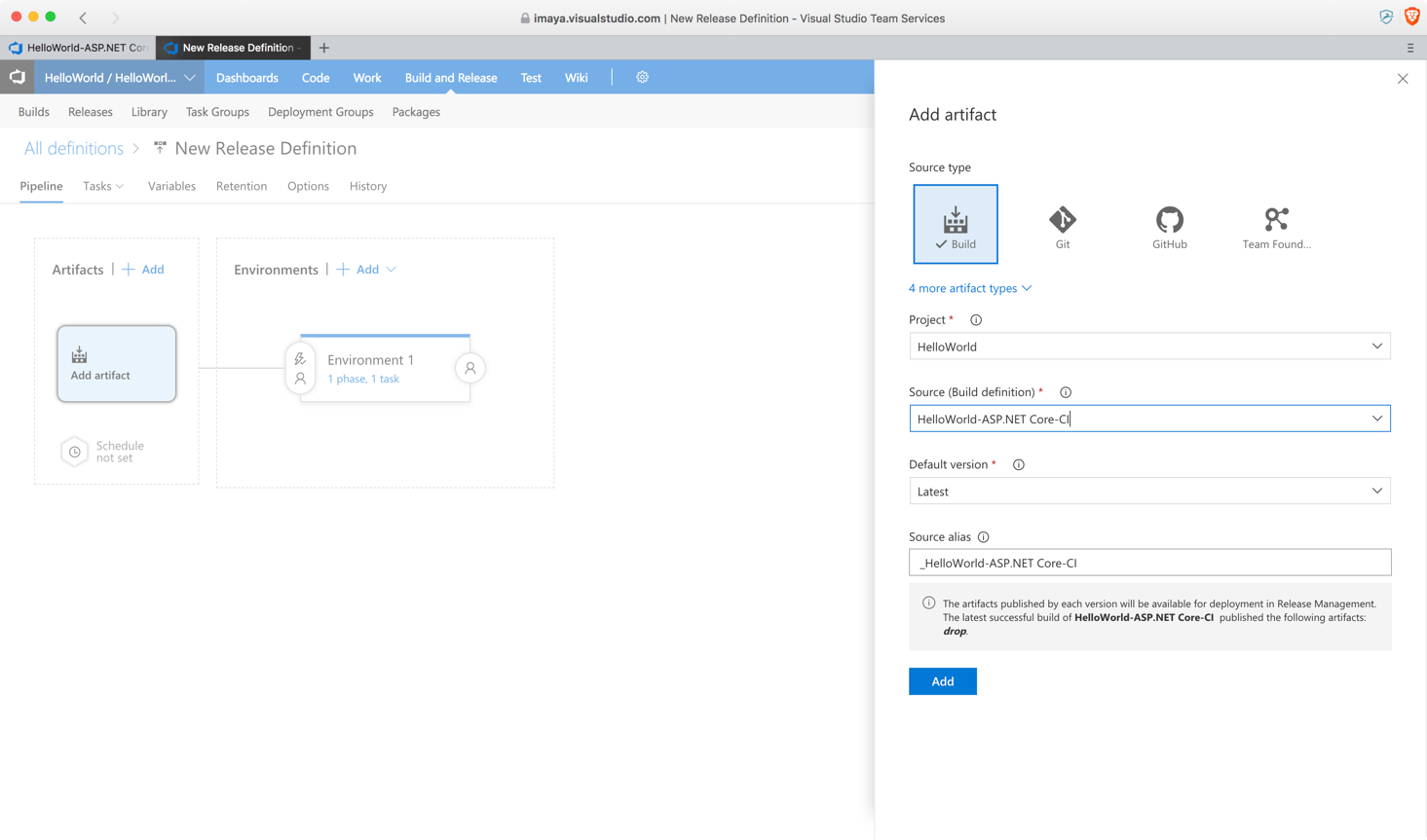 vsts_configure_artifact