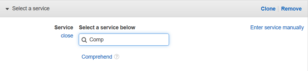 Select policy service