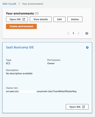 Lab 1 Part 2 Step 1 Launch Cloud9 IDE