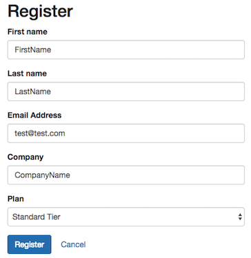 Lab 1 Part 4 Step 3 Registration Form