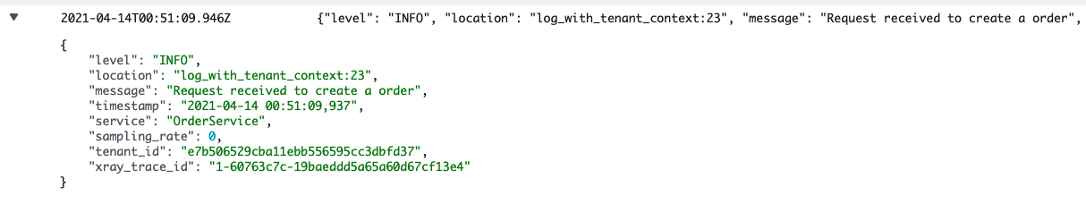 Tenant Logging