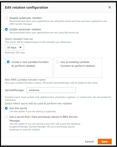 AWS Secrets Manager rotation part 1