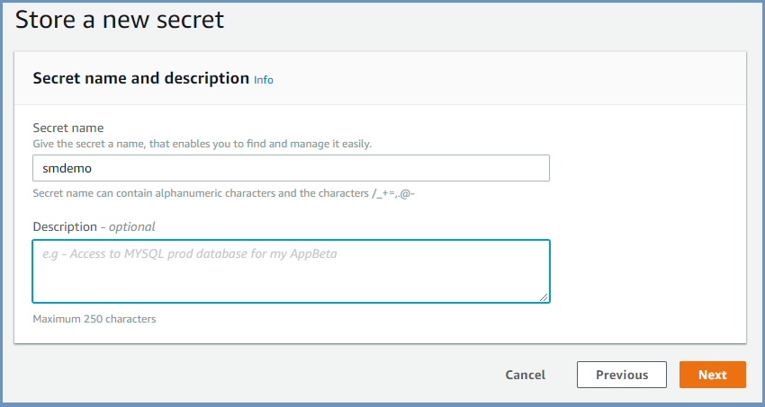 AWS Secrets Manager store secret part 2