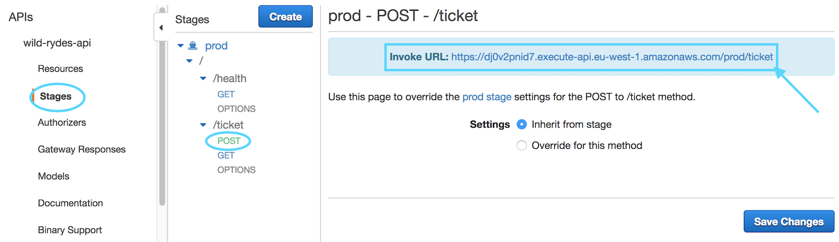 Test the API Gateway EndPoint