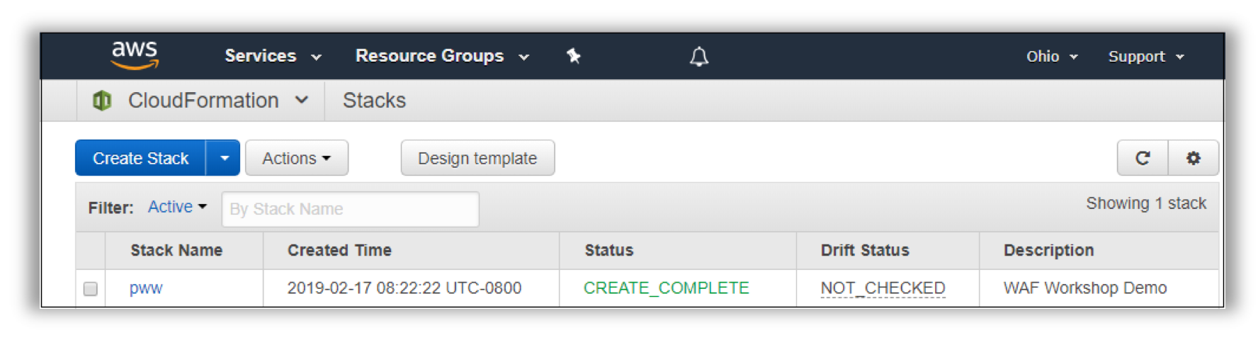 cloudformation-stack-list