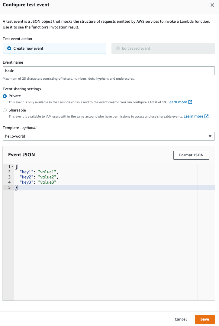 configure-test-event