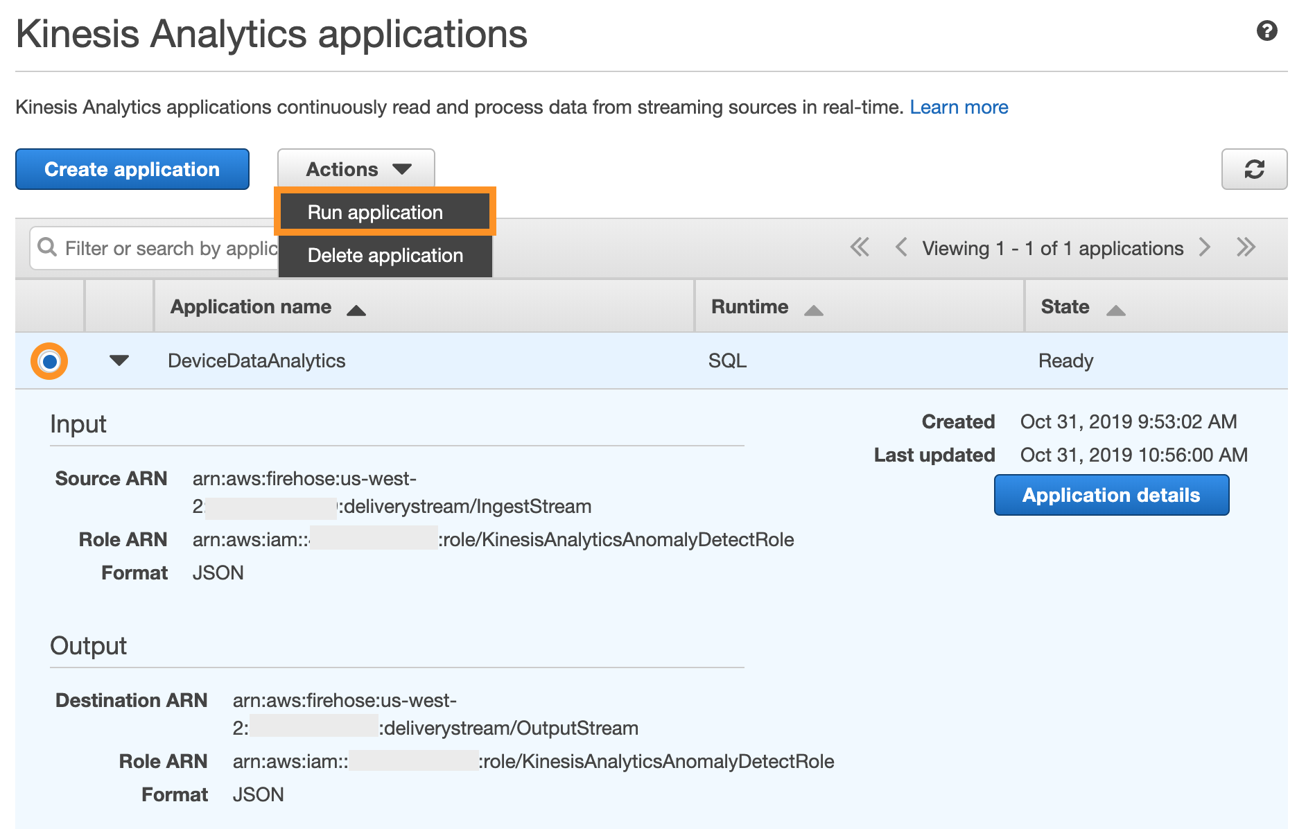 Kinesis Analytics