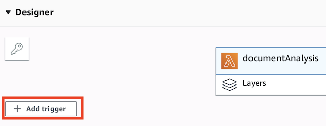Trigger documentAnalysis function