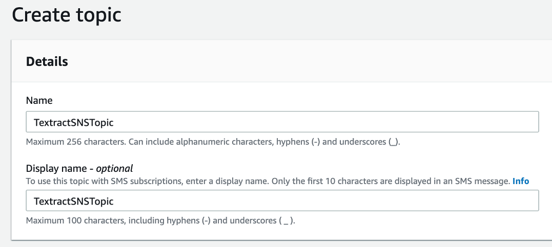 Create Topic Step 2