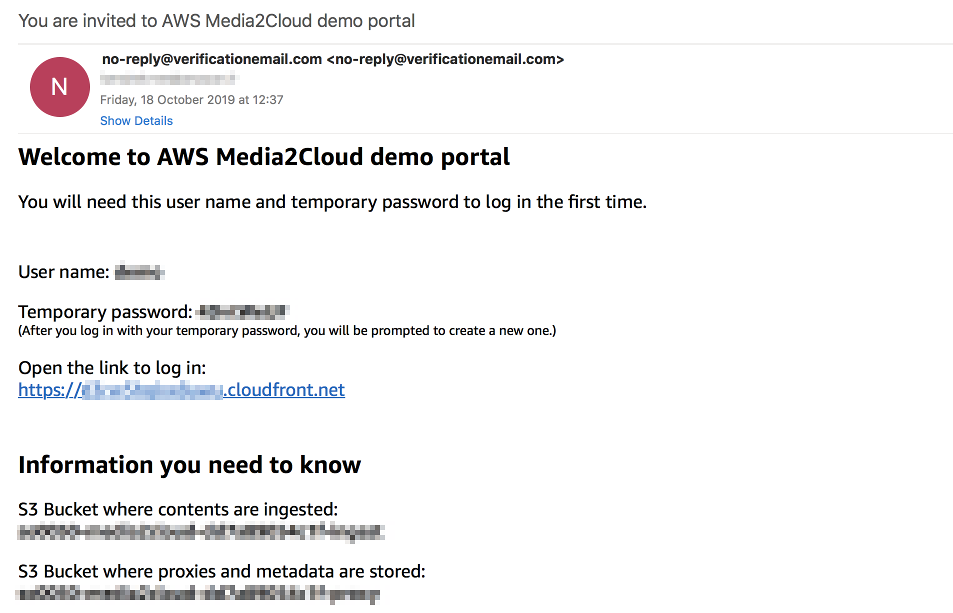 Welcome email